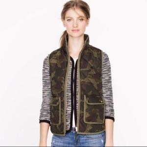 J. Crew camo puffer vest
